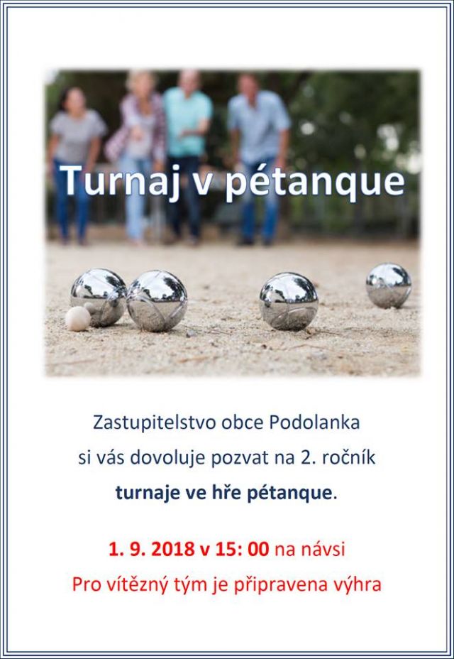 Turnaj v pétanque