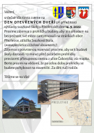 Den otevřených dveří v nové budově svazkové školy 14. 9. 2022